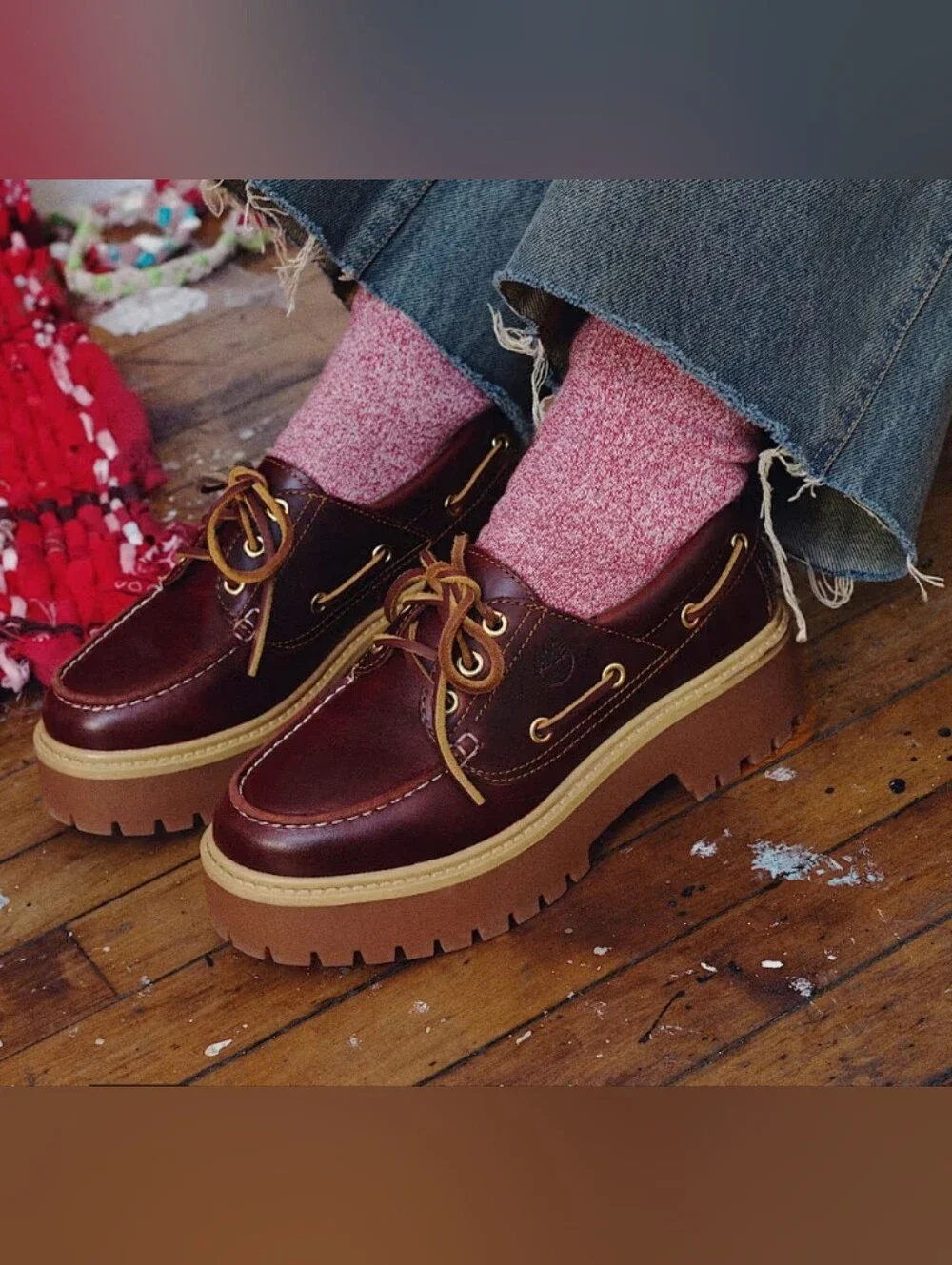 Timberland Women's Stone Street Platform Boat Shoe   New In Box Unopened
